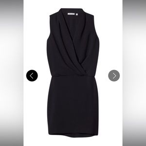 Aritzia Wilfred 100% Silk Dress Sz M Black